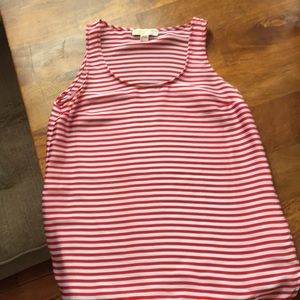 Michael Kors striped sleeveless blouse